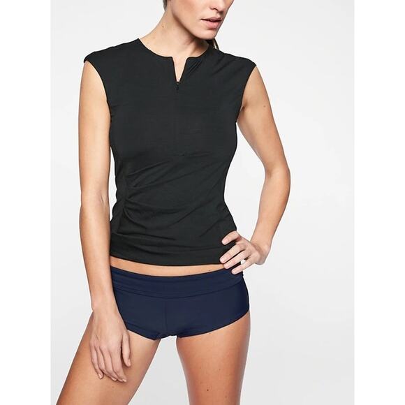 Athleta Pacifica Wrap Front Tank in Black - Picture 1 of 4